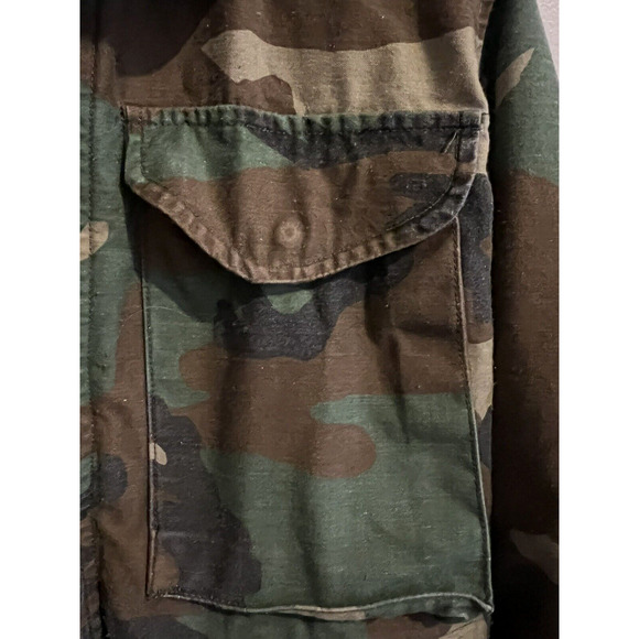 Military BDU Woodland Camo Cold Weather Field Coat DLA100-91-C-8371 - XS X-Short - Picture 13 of 16